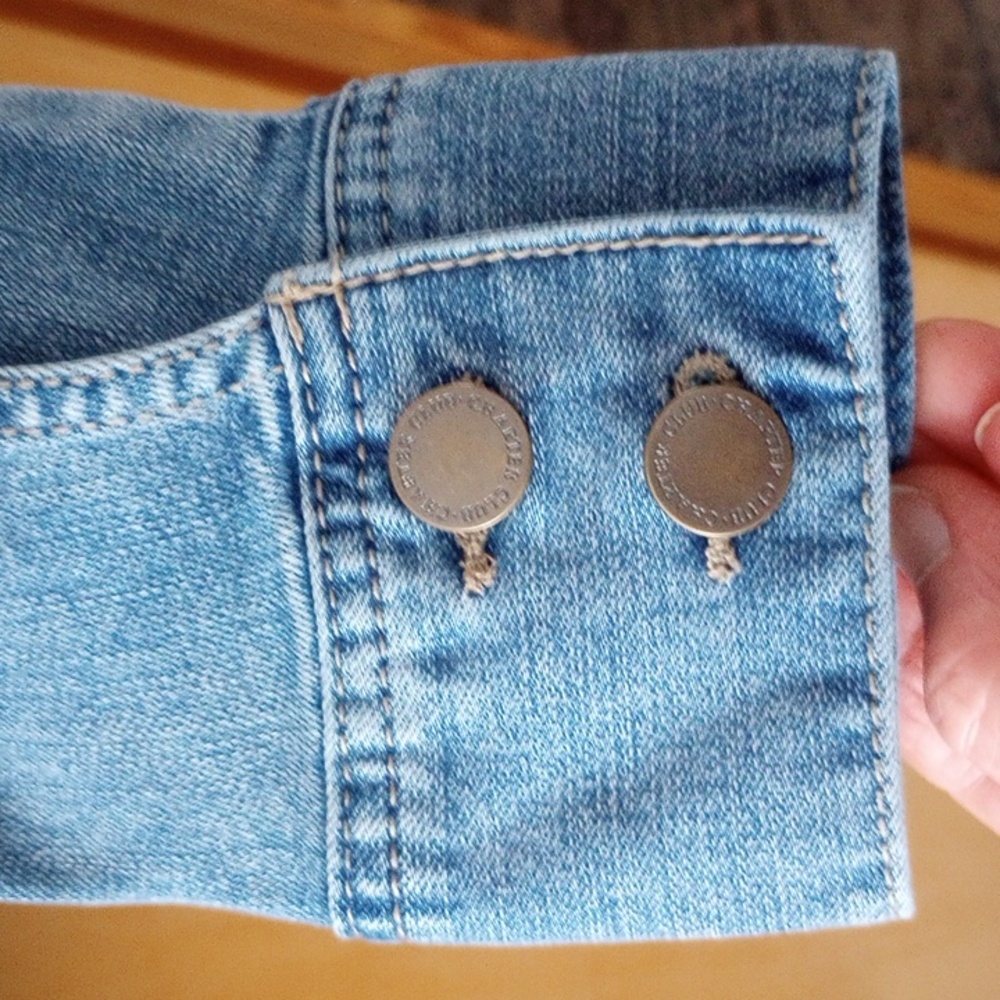 Charter Club Stretchy Denim Jacket Size M - Picture 6 of 8